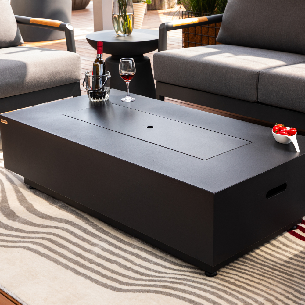 Propane Fire Pit Table Outdoor 50,000 BTU Firepits for Outside CSA Certified