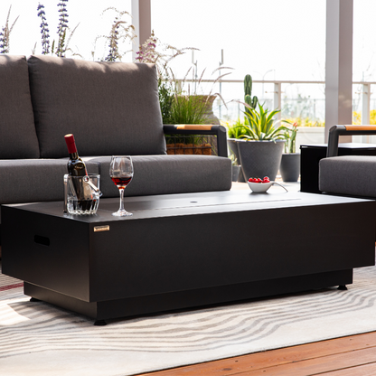 Propane Fire Pit Table Outdoor 50,000 BTU Firepits for Outside CSA Certified