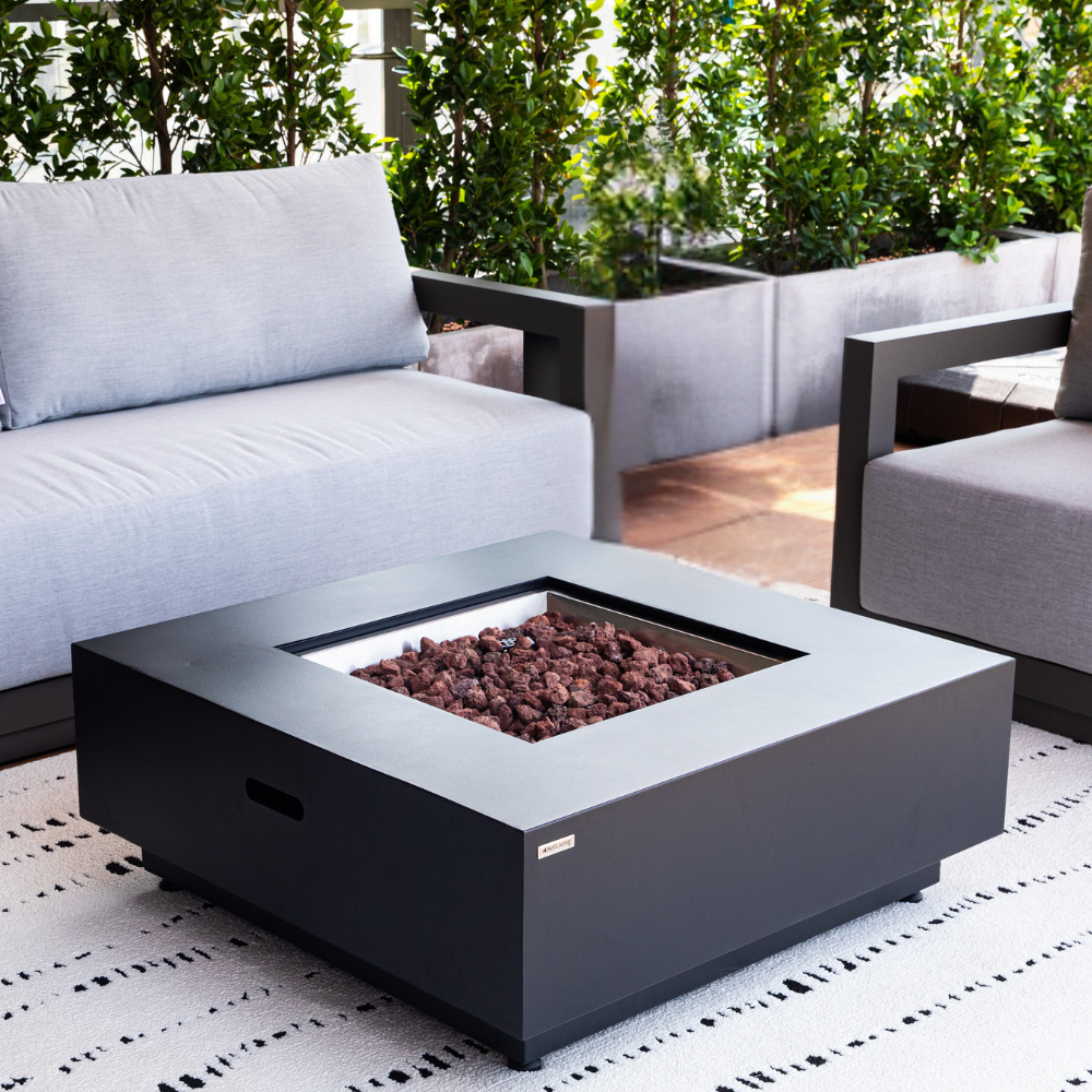 Propane Fire Pit Table Outdoor 50,000 BTU Firepits for Outside CSA Certified