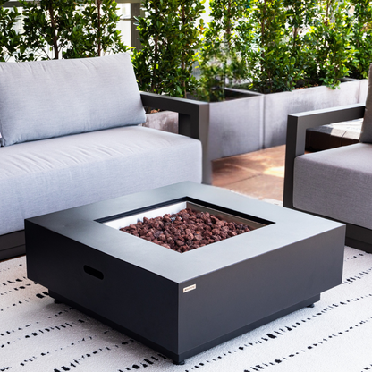 Propane Fire Pit Table Outdoor 50,000 BTU Firepits for Outside CSA Certified