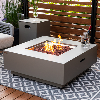 Propane Fire Pit Table Outdoor 50,000 BTU Firepits for Outside CSA Certified