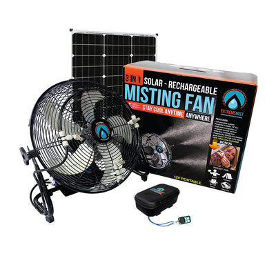 270 PSI Solar Rechargeable Pro Misting Fan