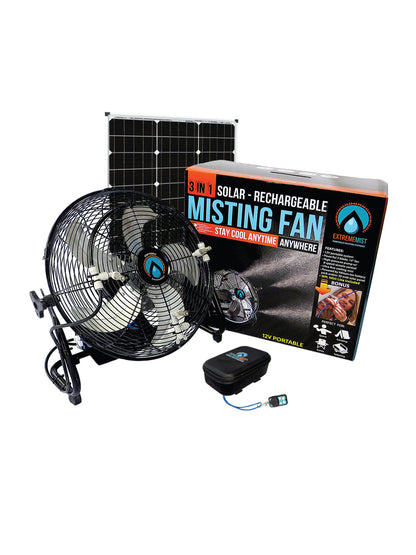270 PSI Solar Rechargeable Pro Misting Fan