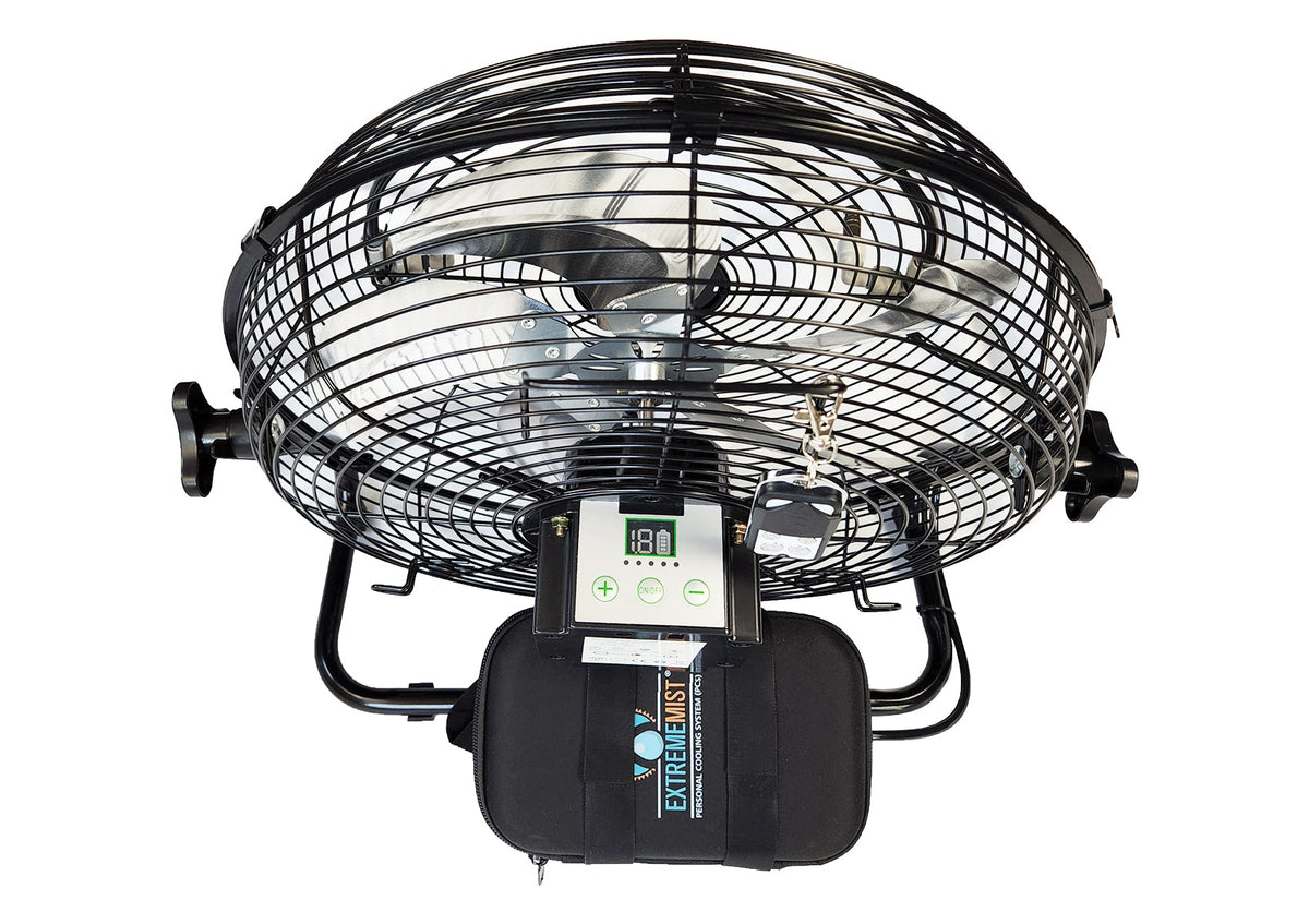 270 PSI Solar Rechargeable Pro Misting Fan