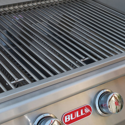 Bull Angus 30-Inch 4-Burner Built-In Gas Grill With Rear Infrared Burner & Rotisserie Kit