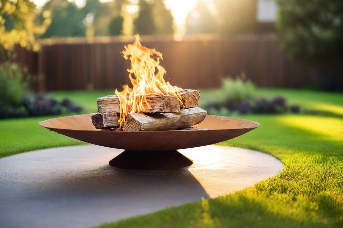 Corten Steel Fire Bowl - FREE SHIPPING