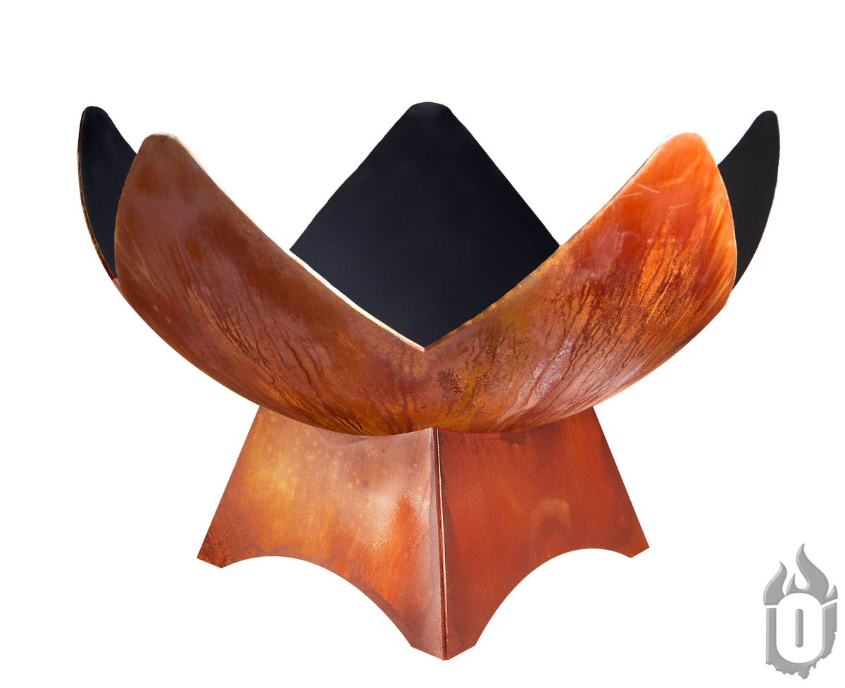 "Fire Flower" Fire Bowl with Standard Base