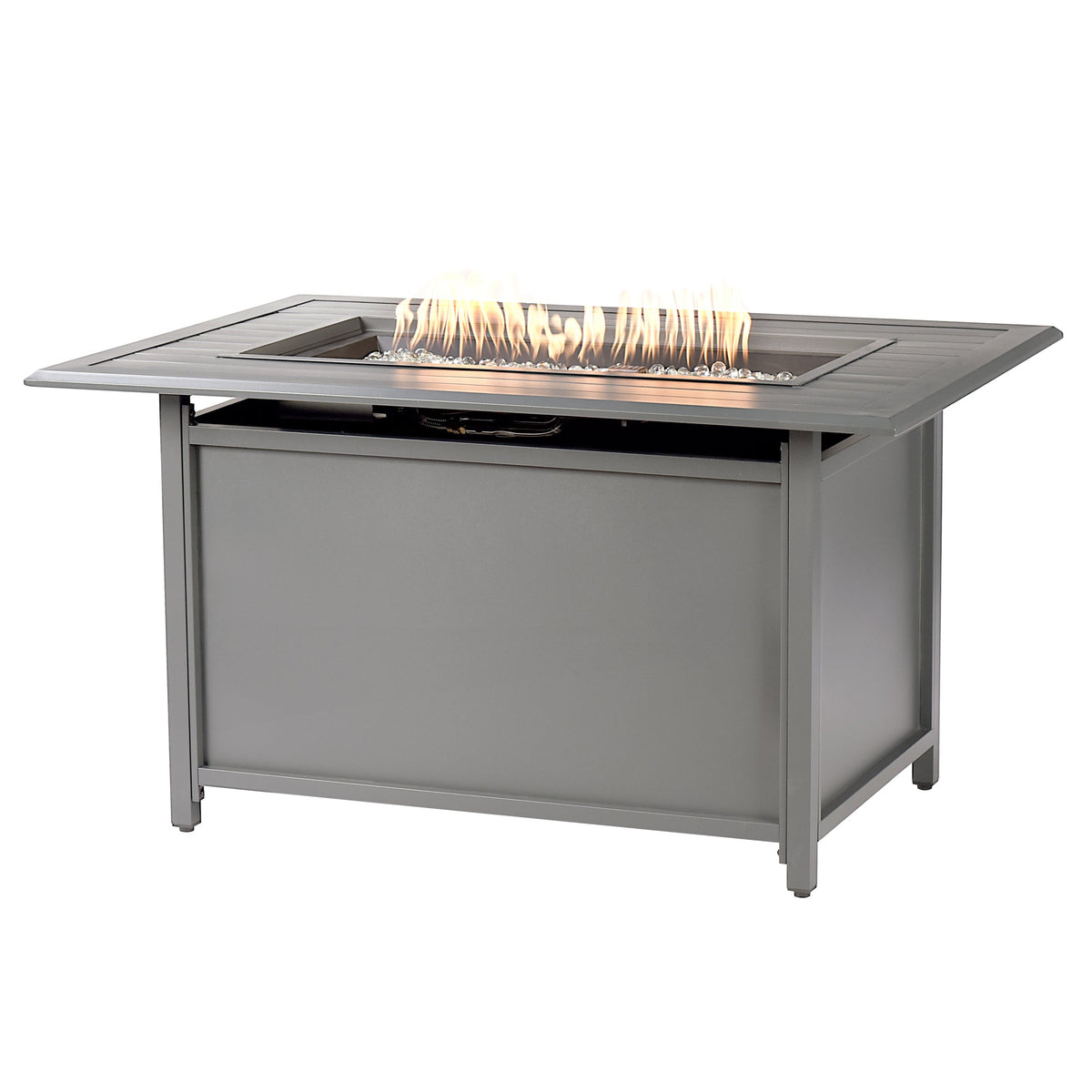 Aluminum 46-in Rectangular Propane Fire Table