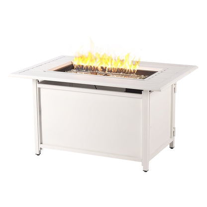 Aluminum 46-in Rectangular Propane Fire Table