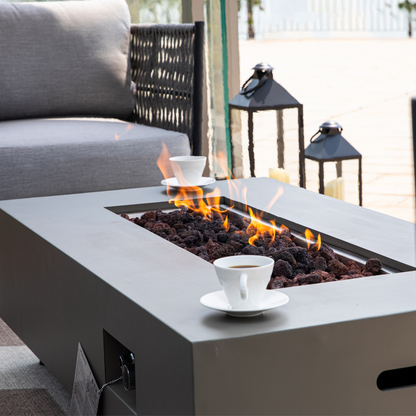 Propane Fire Pit Table Outdoor 50,000 BTU Firepits for Outside CSA Certified