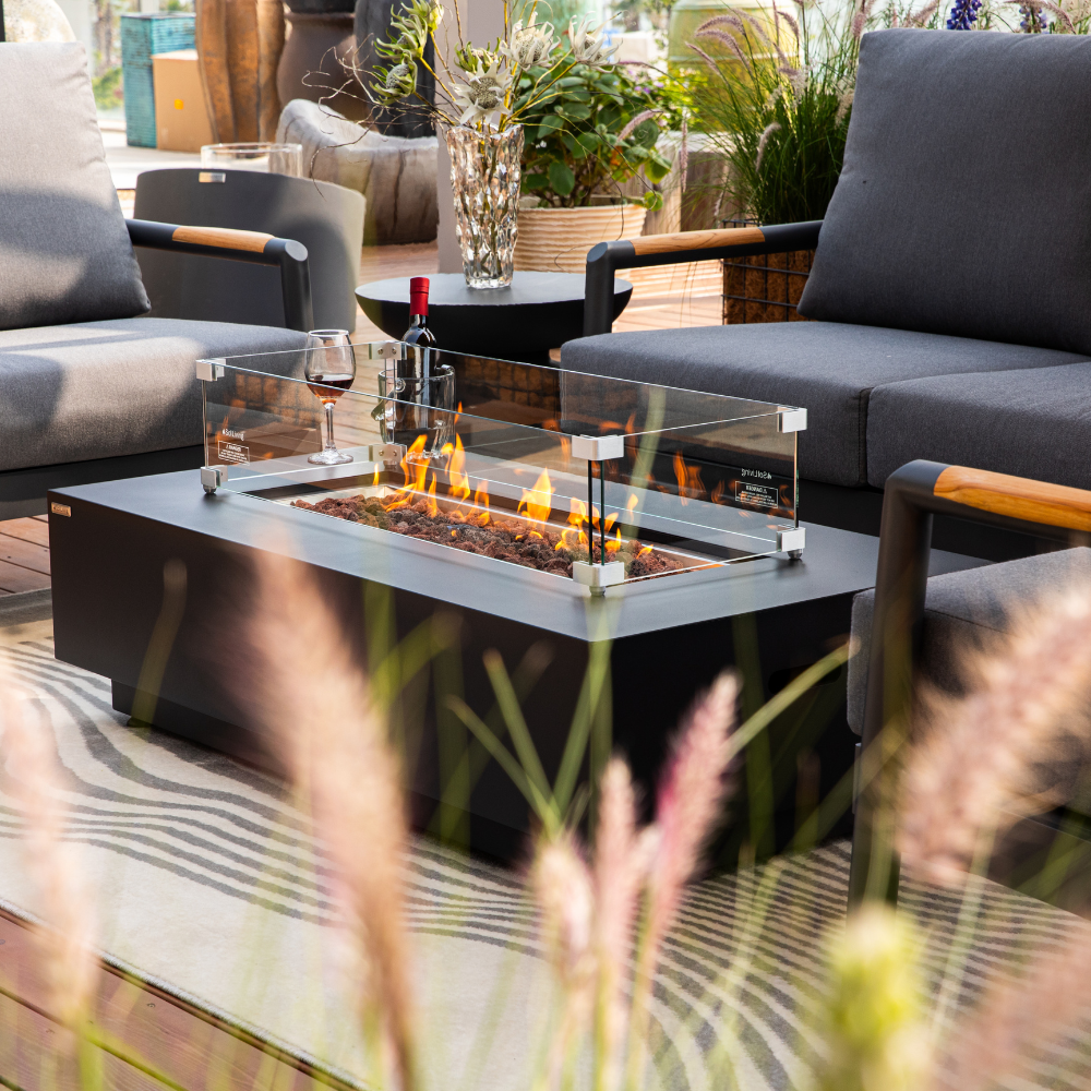 Propane Fire Pit Table Outdoor 50,000 BTU Firepits for Outside CSA Certified