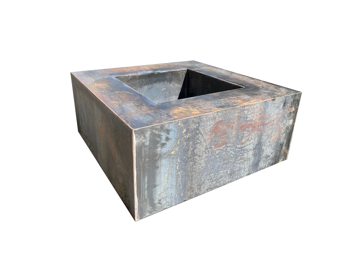 Square Corten Fire Pit Table - FREE SHIPPING