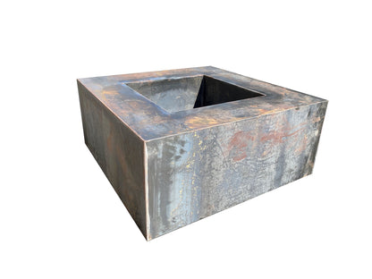 Square Corten Fire Pit Table - FREE SHIPPING