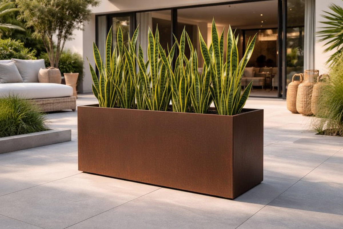 Corten Steel Box Planters - FREE SHIPPING!