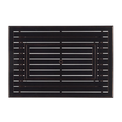 Aluminum 46-in Rectangular Propane Fire Table