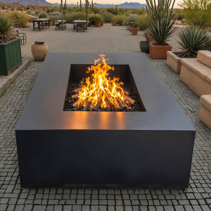 Rectangular Steel Fire Pit Table- FREE SHIPPING!