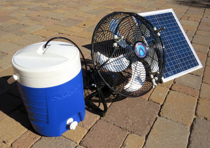 270 PSI Solar Rechargeable Pro Misting Fan