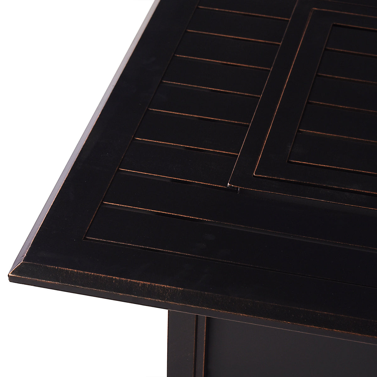 Aluminum 46-in Rectangular Propane Fire Table