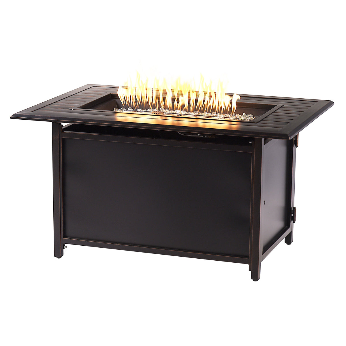 Aluminum 46-in Rectangular Propane Fire Table