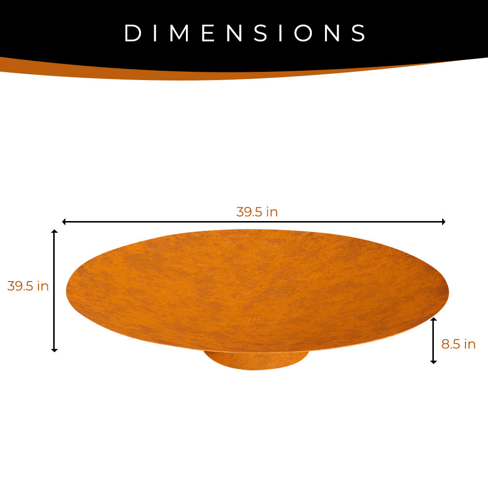 Corten Steel Fire Bowl - FREE SHIPPING