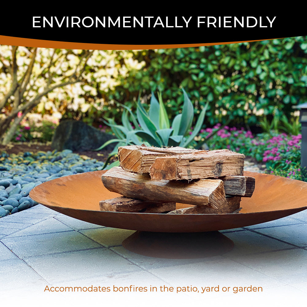 Corten Steel Fire Bowl - FREE SHIPPING