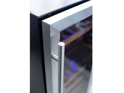 TrueFlame 24-Inch 5.3 Cu. Ft. Outdoor Rated Wine Cooler with Locking Door